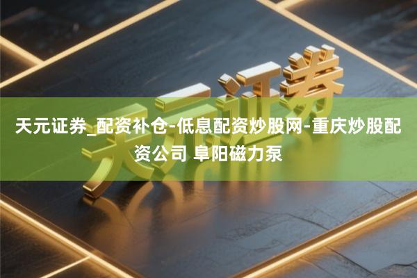 天元证券_配资补仓-低息配资炒股网-重庆炒股配资公司 阜阳磁力泵